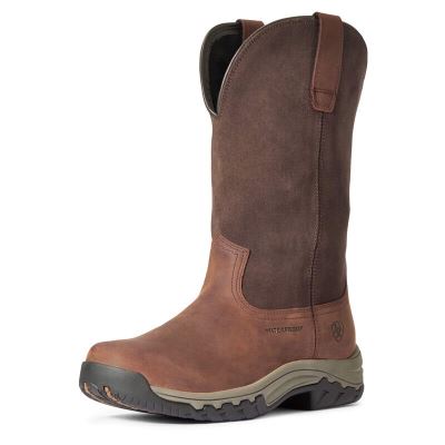 Ariat Terrain Pull On Waterproof Koyu Kahverengi Outdoor Ayakkabı Bayan (37055-967)